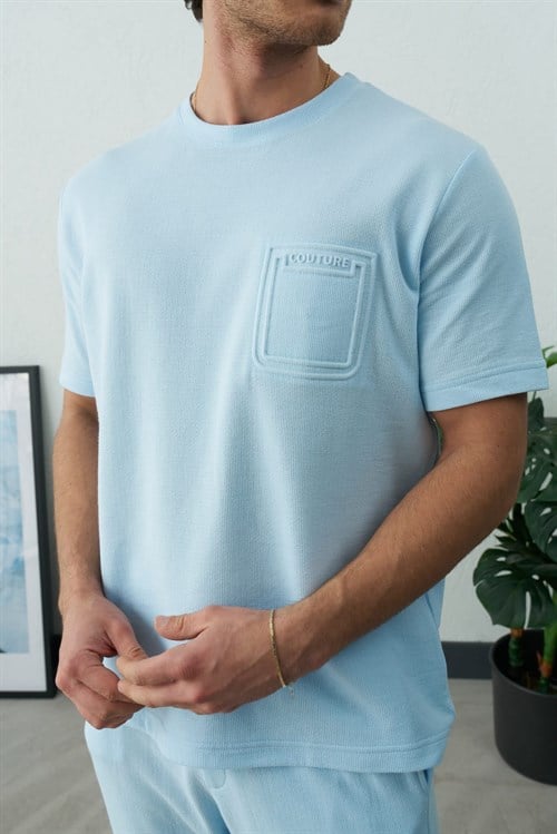 Wholesale Mens Blue T-Shirt