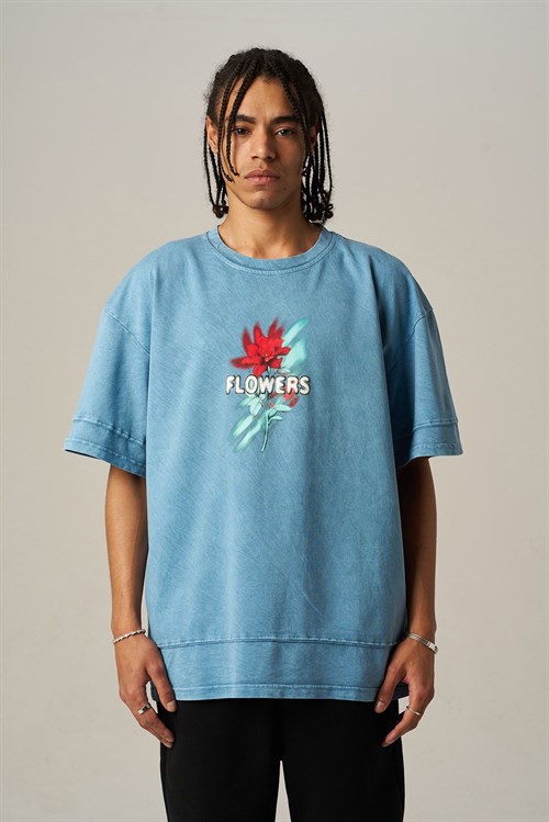 Wholesale Mens Blue T-Shirt