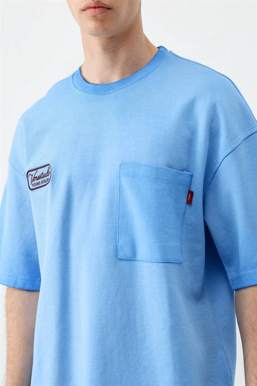 Wholesale Mens Blue T-Shirt