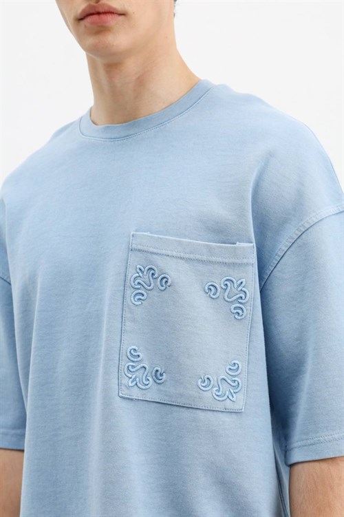 Wholesale Mens Blue T-Shirt