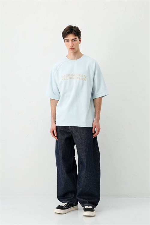 Wholesale Mens Blue T-Shirt