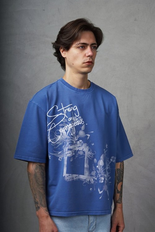 Wholesale Mens Blue T-Shirt