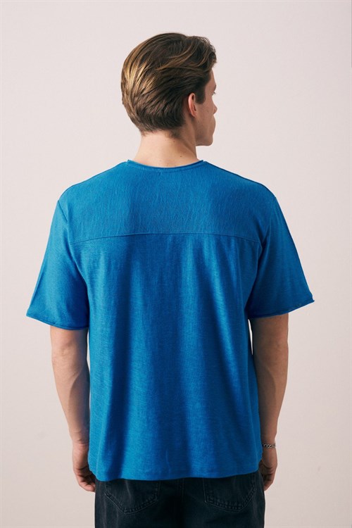 Wholesale Mens Blue T-Shirt