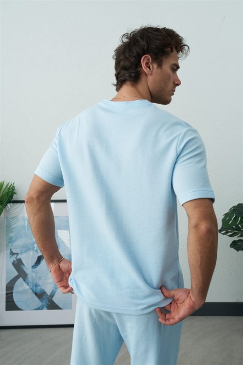 Wholesale Mens Blue T-Shirt