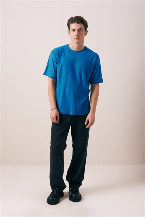 Wholesale Mens Blue T-Shirt