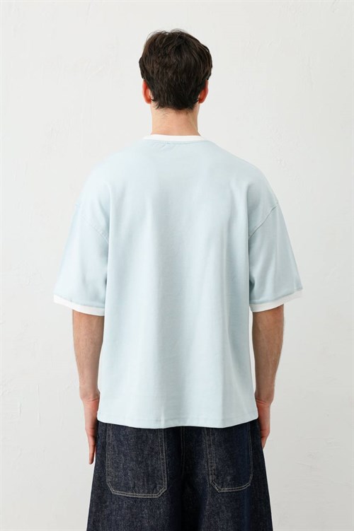 Wholesale Mens Blue T-Shirt