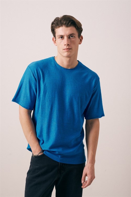 Wholesale Mens Blue T-Shirt