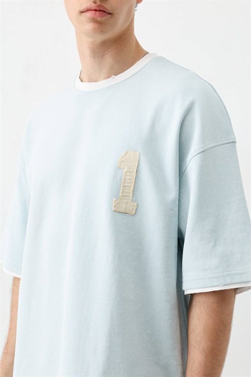 Wholesale Mens Blue T-Shirt