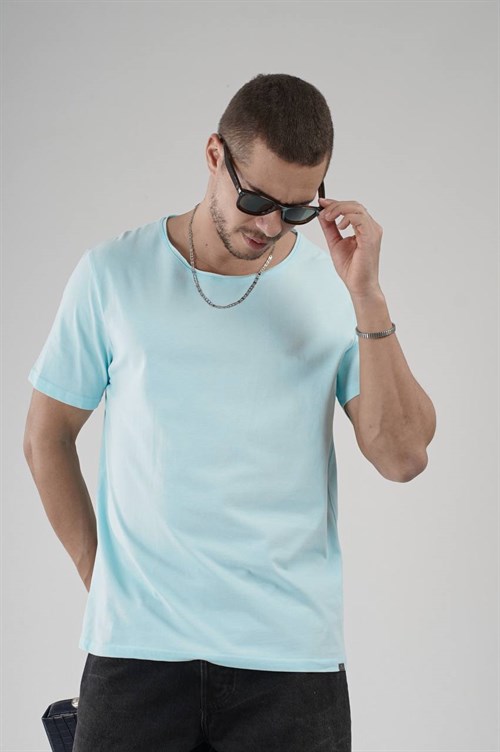 Wholesale Mens Blue T-Shirt