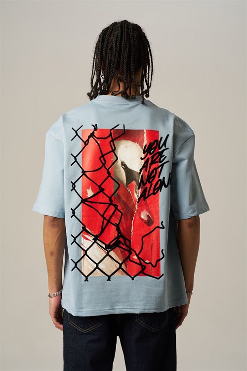 Wholesale Mens Blue T-Shirt