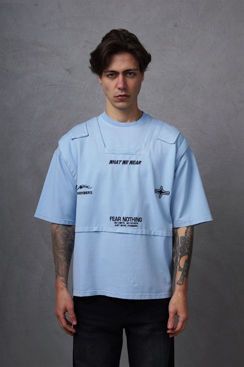Wholesale Mens Blue T-Shirt