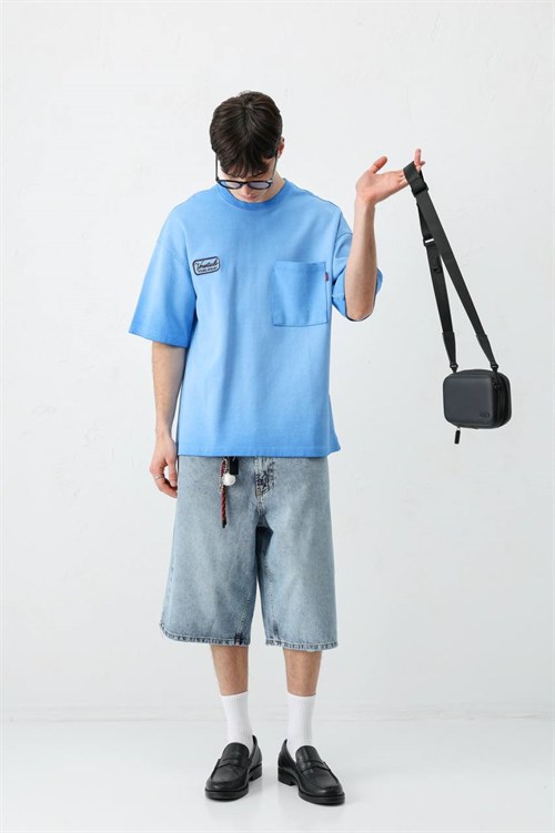 Wholesale Mens Blue T-Shirt