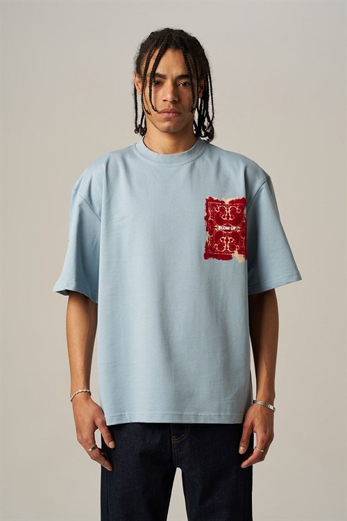 Wholesale Mens Blue T-Shirt