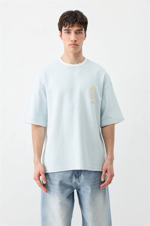 Wholesale Mens Blue T-Shirt