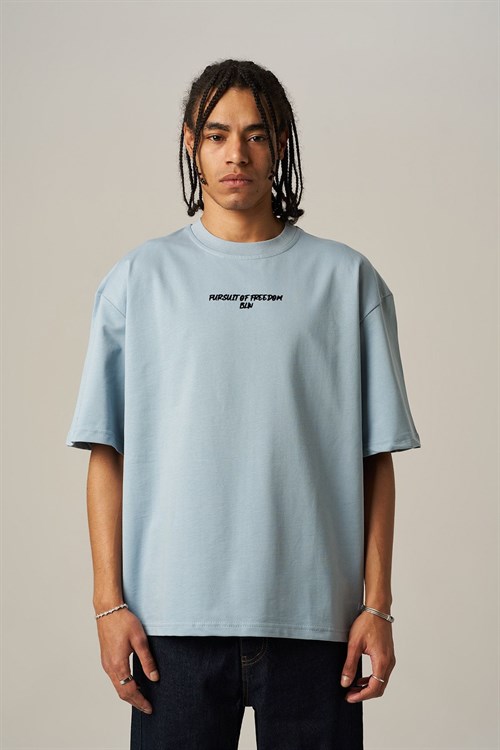 Wholesale Mens Blue T-Shirt