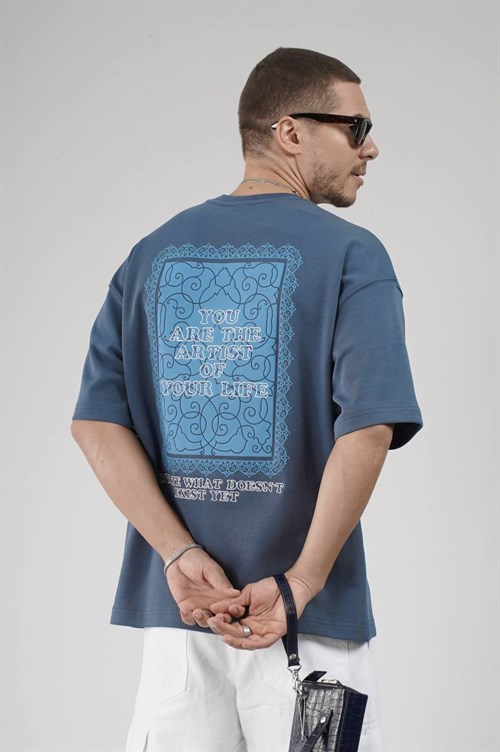 Wholesale Mens Blue T-Shirt