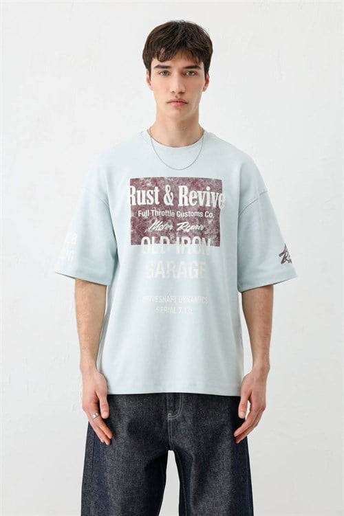 Wholesale Mens Blue T-Shirt
