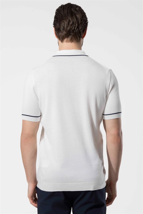 Wholesale Mens Bone Knit Polo T-Shirt