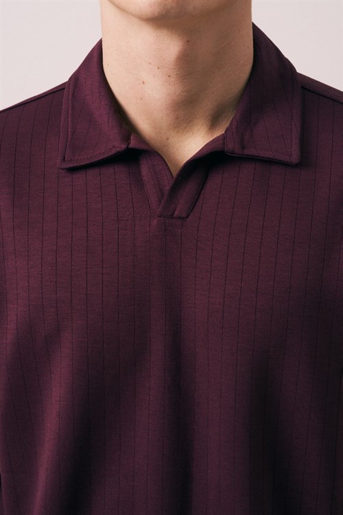 Wholesale Mens Bordeaux Polo T-Shirt
