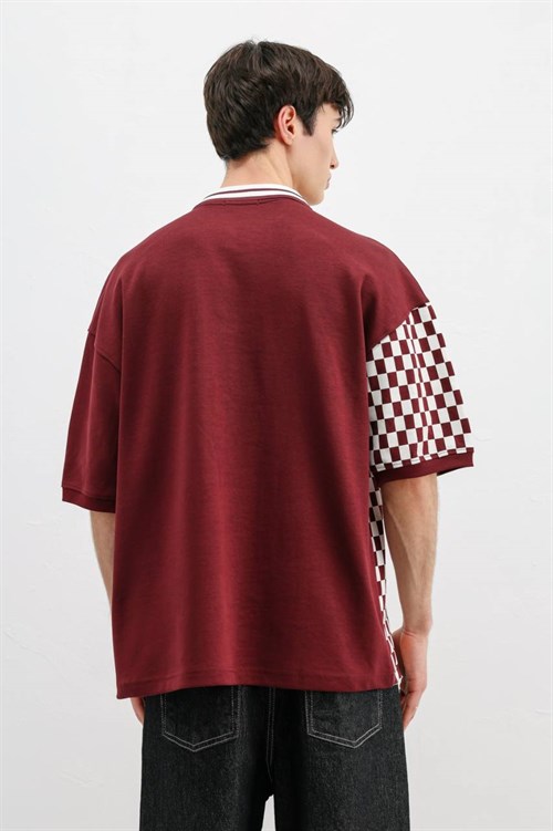 Wholesale Mens Bordeaux Polo T-Shirt