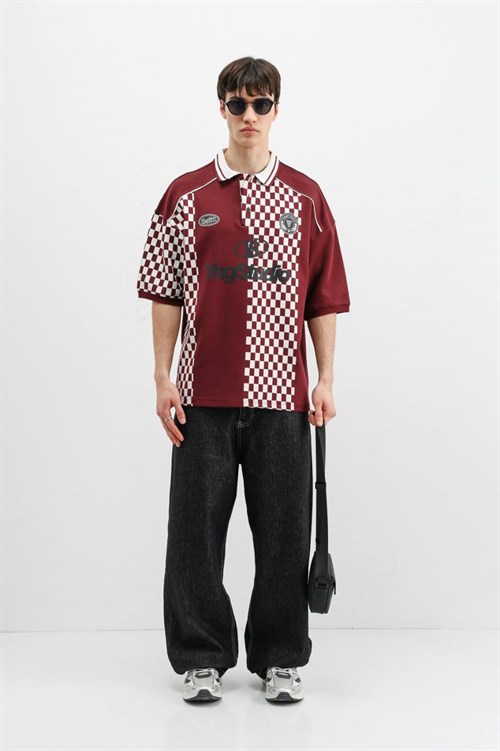 Wholesale Mens Bordeaux Polo T-Shirt