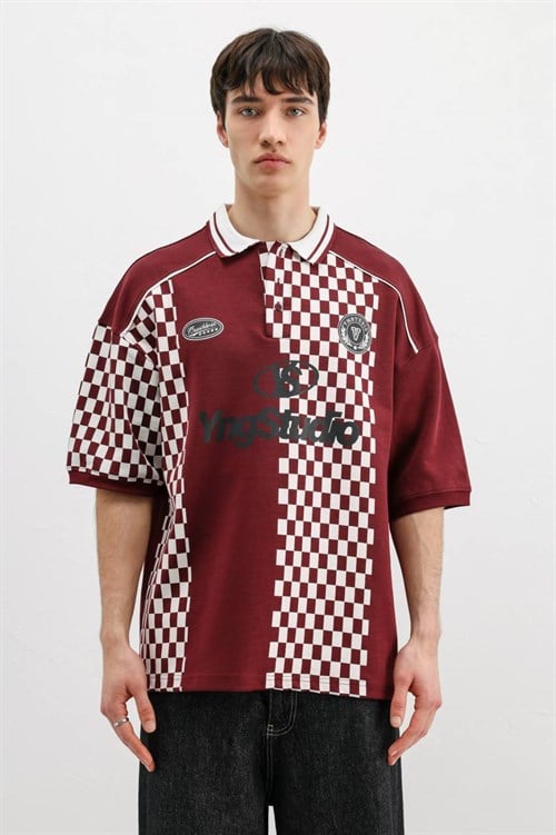 Wholesale Mens Bordeaux Polo T-Shirt
