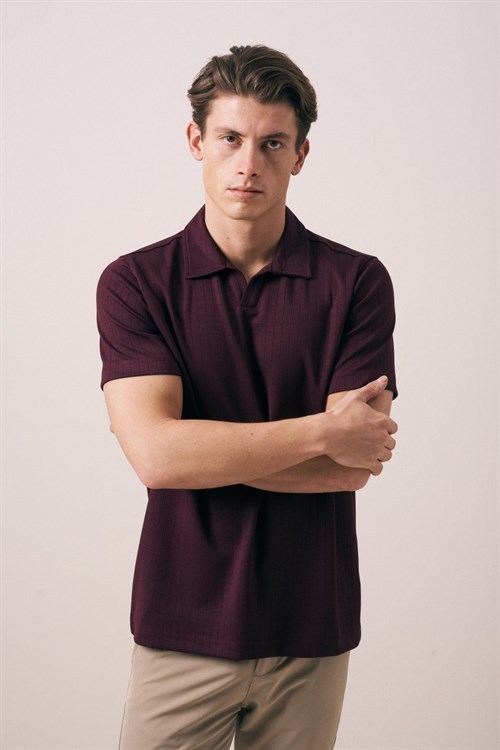 Wholesale Mens Bordeaux Polo T-Shirt