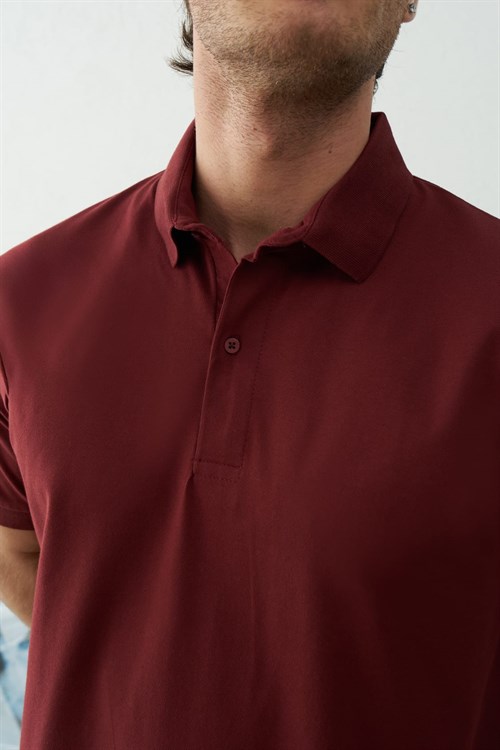 Wholesale Mens Bordeaux Polo T-Shirt