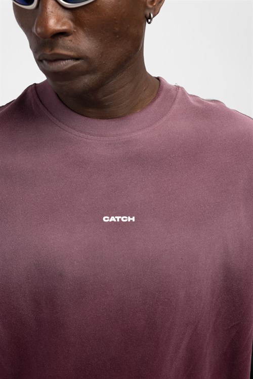 Wholesale Mens Bordeaux Printed T-shirt