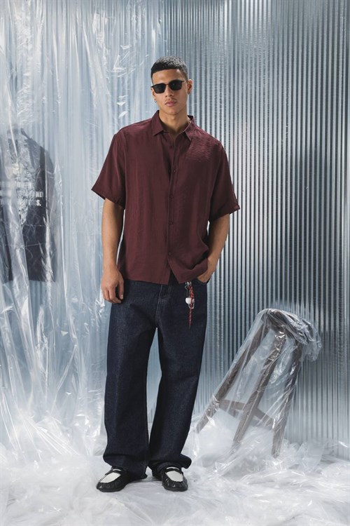 Wholesale Mens Bordeaux Shirt