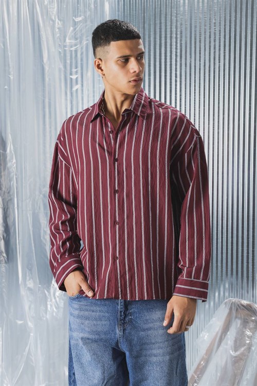 Wholesale Mens Bordeaux Shirt