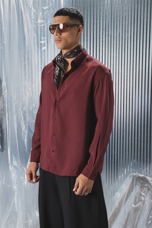 Wholesale Mens Bordeaux Shirt