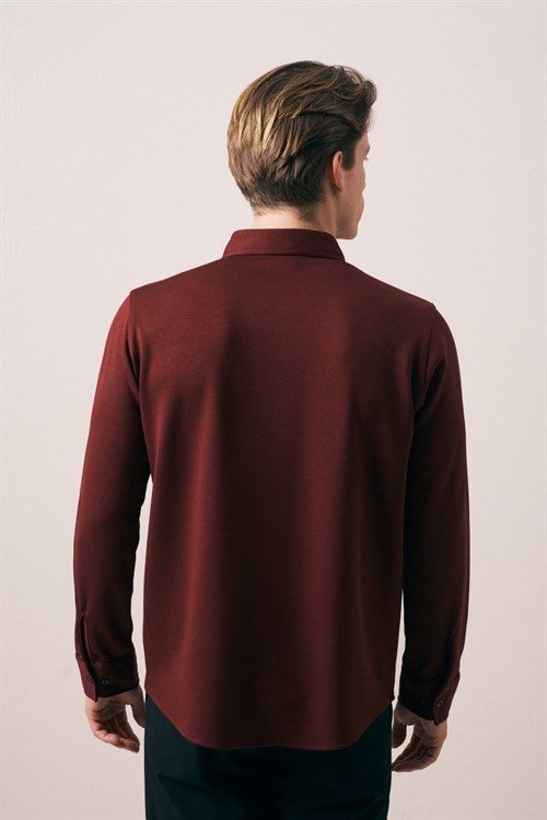 Wholesale Mens Bordeaux Shirt