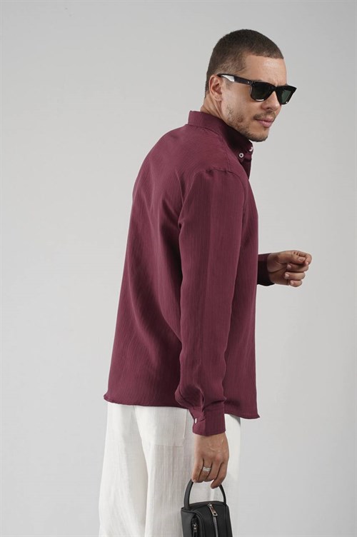 Wholesale Mens Bordeaux Shirt