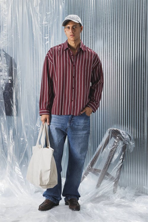 Wholesale Mens Bordeaux Shirt