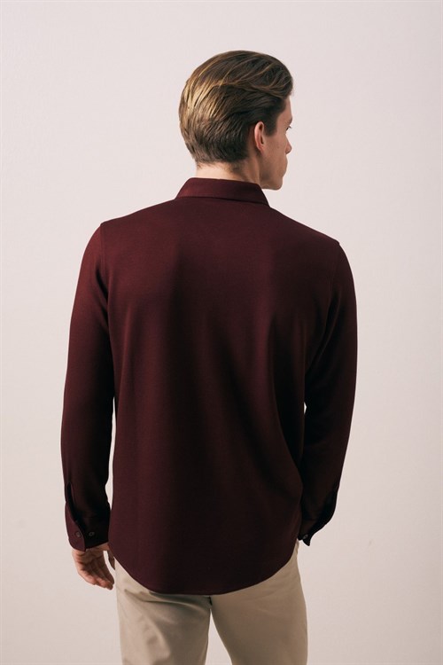 Wholesale Mens Bordeaux Shirt