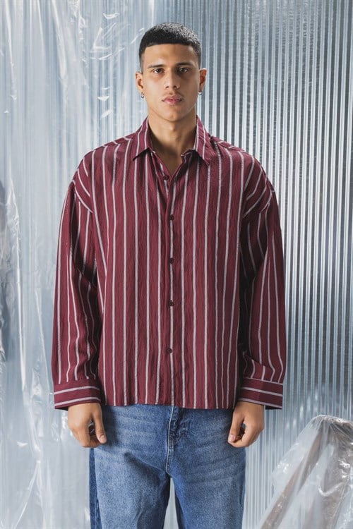 Wholesale Mens Bordeaux Shirt