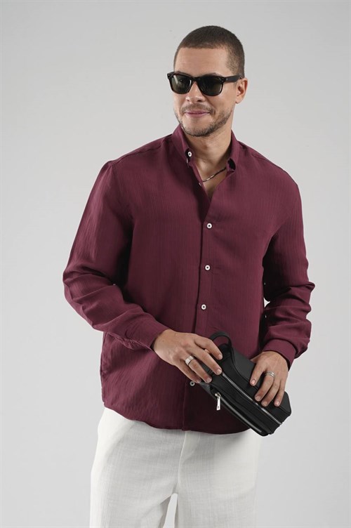 Wholesale Mens Bordeaux Shirt