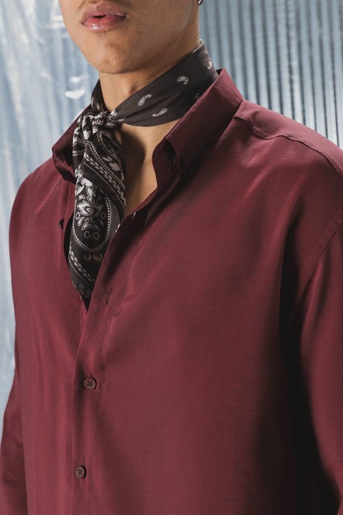 Wholesale Mens Bordeaux Shirt