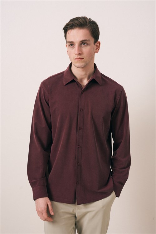 Wholesale Mens Bordeaux Shirt