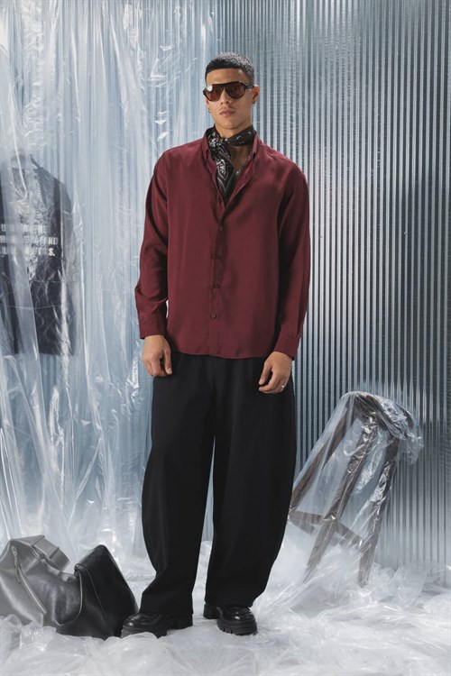 Wholesale Mens Bordeaux Shirt