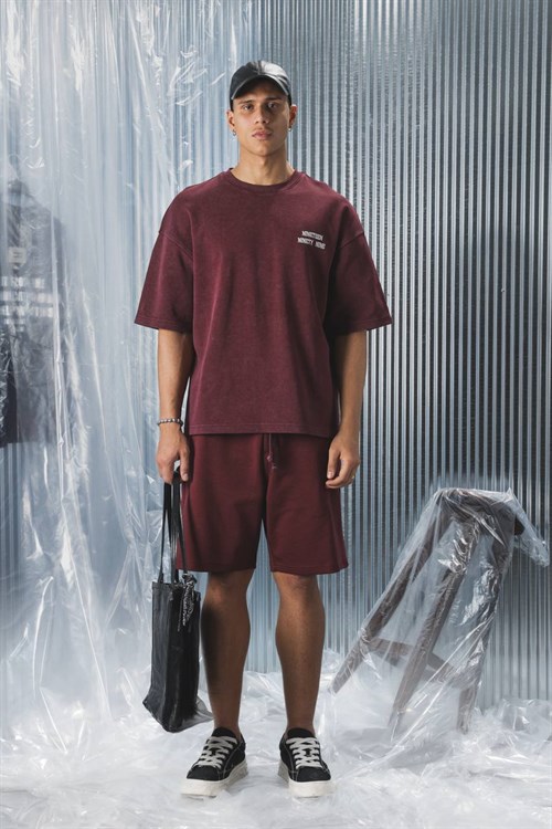 Wholesale Mens Bordeaux T-Shirt 