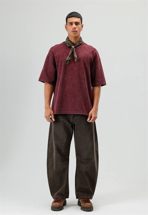 Wholesale Mens Bordeaux T-Shirt