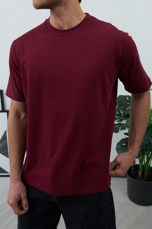 Wholesale Mens Bordeaux T-Shirt