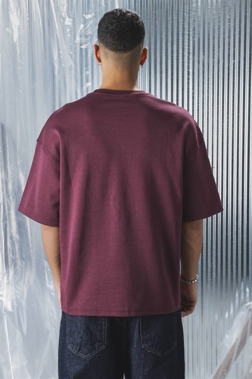 Wholesale Mens Bordeaux T-Shirt 