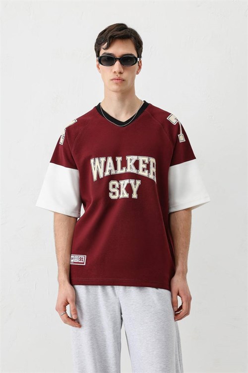 Wholesale Mens Bordeaux T-Shirt