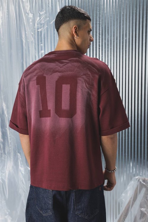 Wholesale Mens Bordeaux T-Shirt 