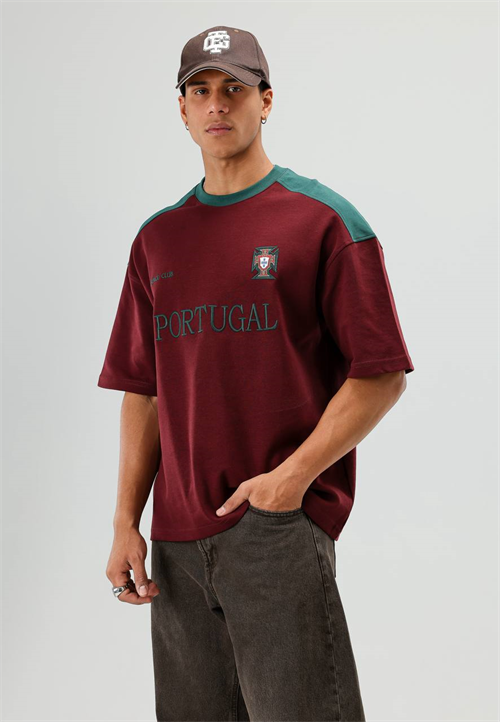 Wholesale Mens Bordeaux T-Shirt