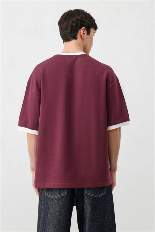 Wholesale Mens Bordeaux T-Shirt