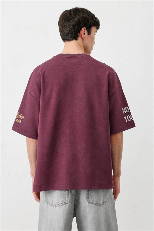 Wholesale Mens Bordeaux T-Shirt